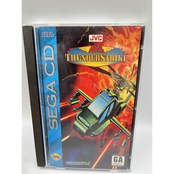 AH-3 Thunderstrike (Sega CD, 1993) Complete Clean Disc - Tested - Picture 1 of 10